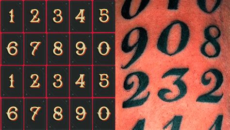 number tattoos font|20 Best Tattoo Number Fonts To Showcase Numbers In Style!.